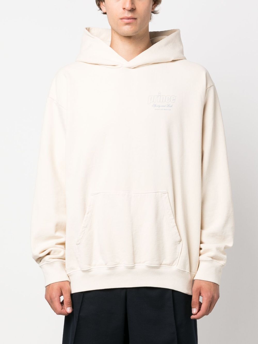 Sweat à capuche en coton avec logo imprimé