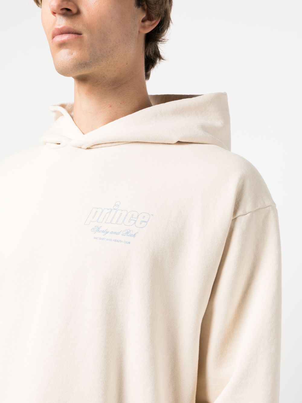 Sweat à capuche en coton avec logo imprimé