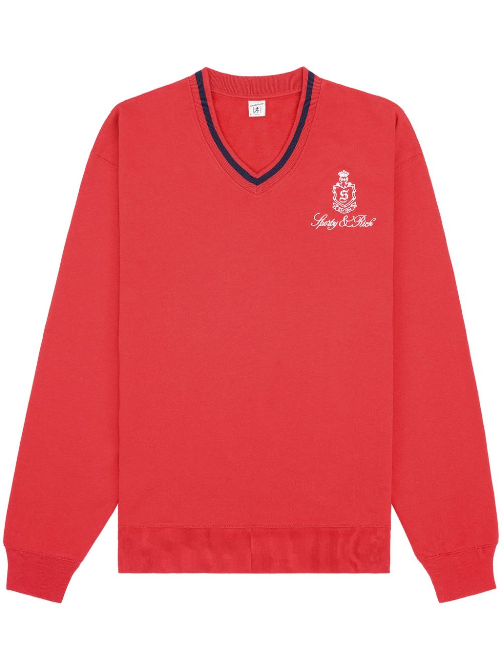 sweat-shirt en coton avec logo brodé