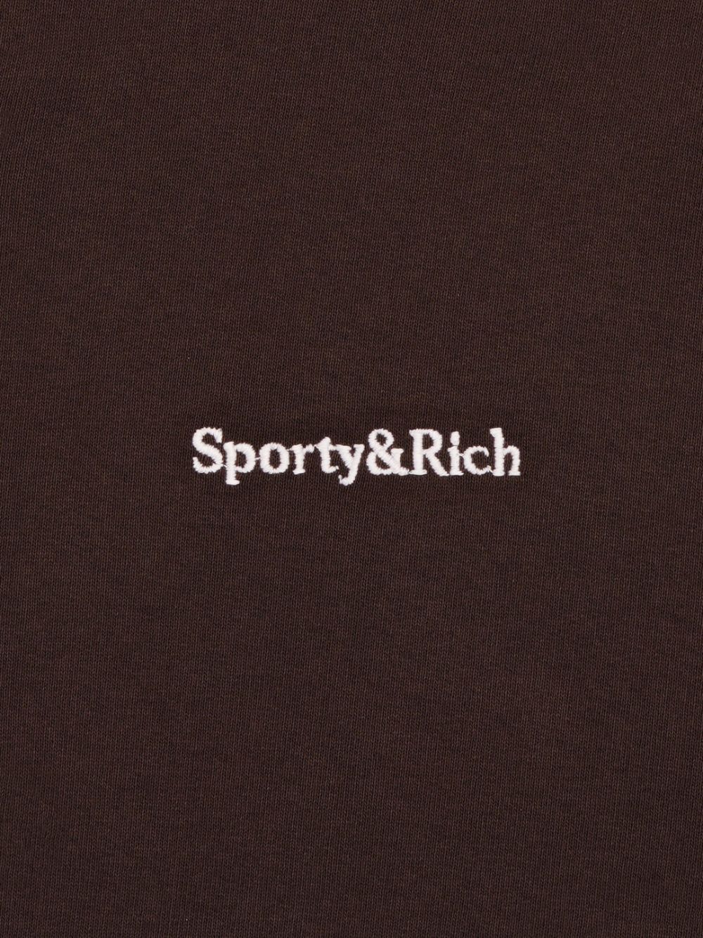 logo-embroidered cotton polo shirt