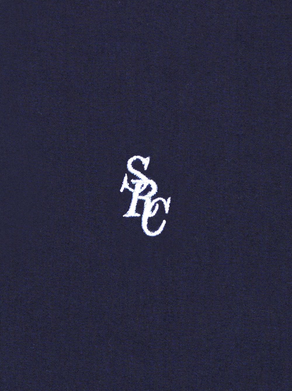 logo-embroidered cotton shirt