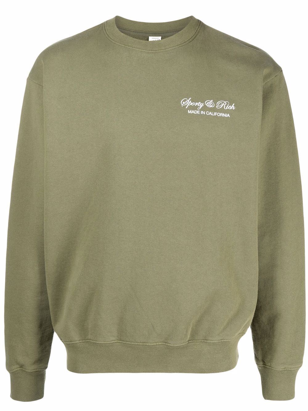 Sweat-shirt en coton avec imprimé logo script