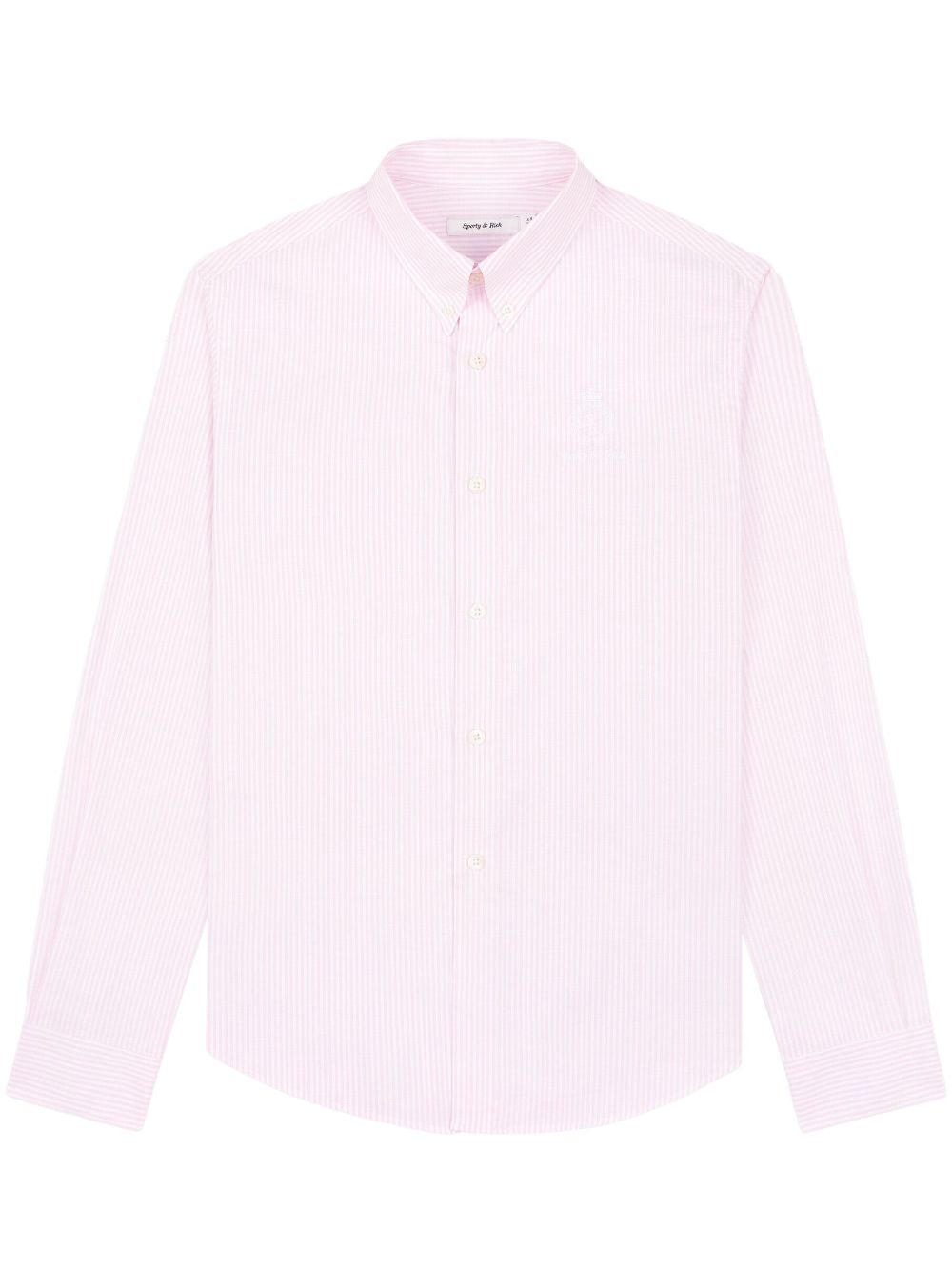 striped button-up shirt