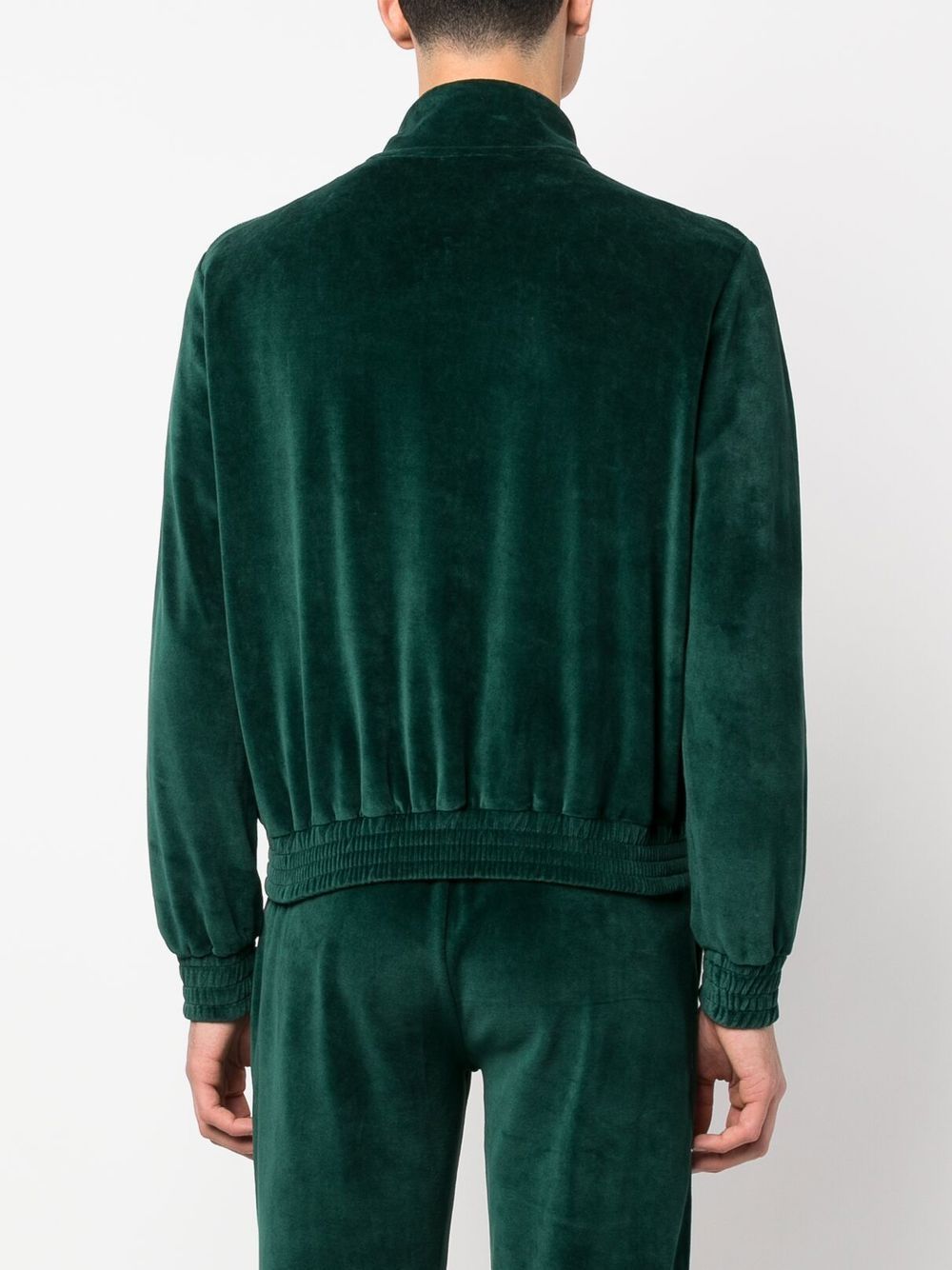 sweat zippé avec logo brodé