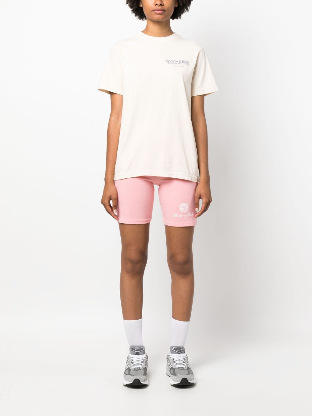 logo-print cycling shorts
