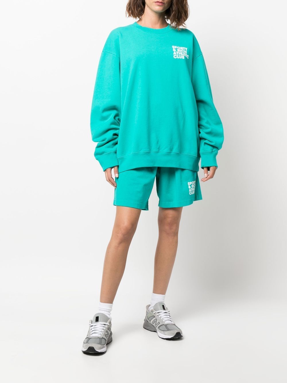 sweat-shirt avec logo imprimé