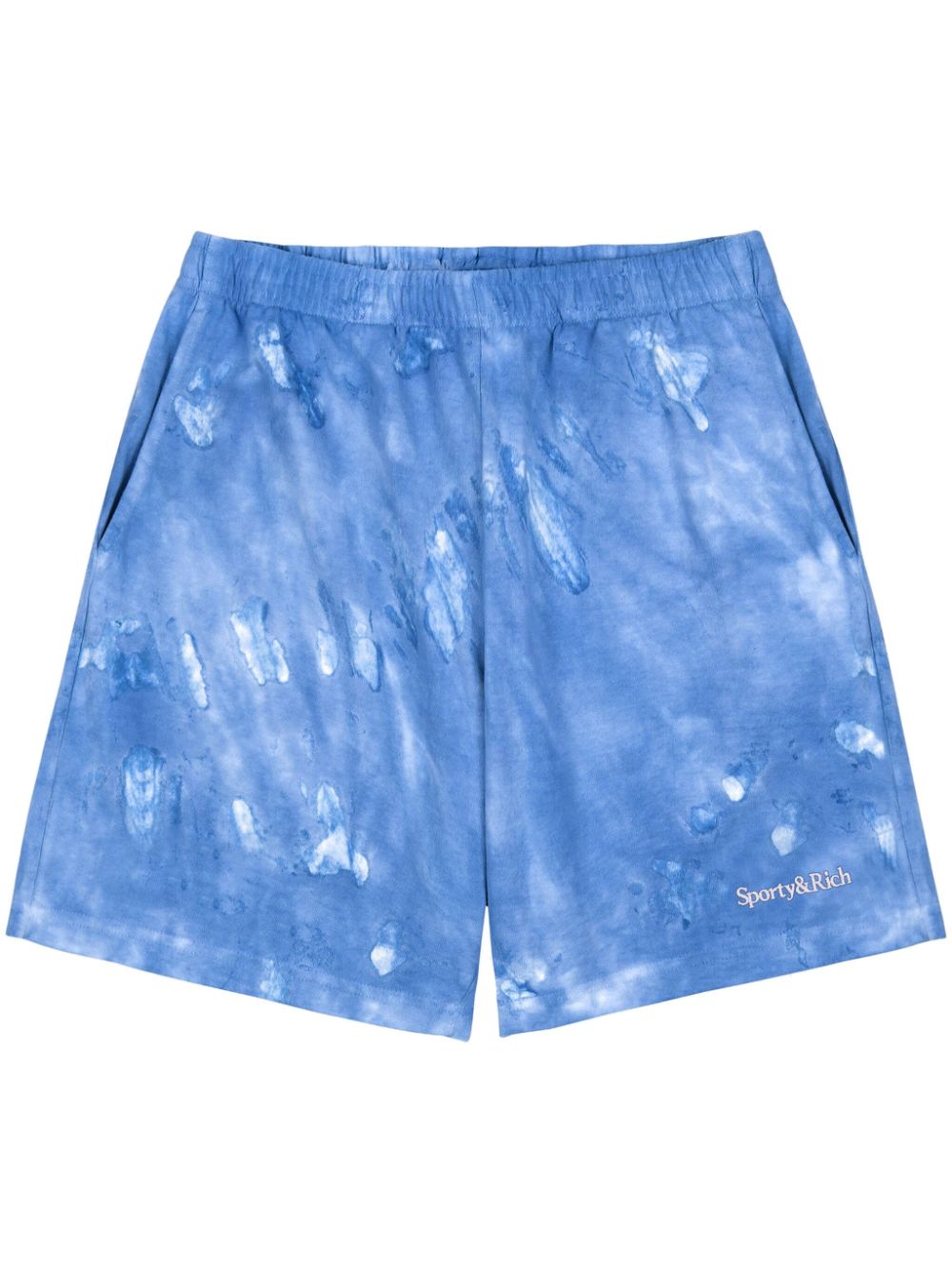 logo-embroidered cotton track shorts