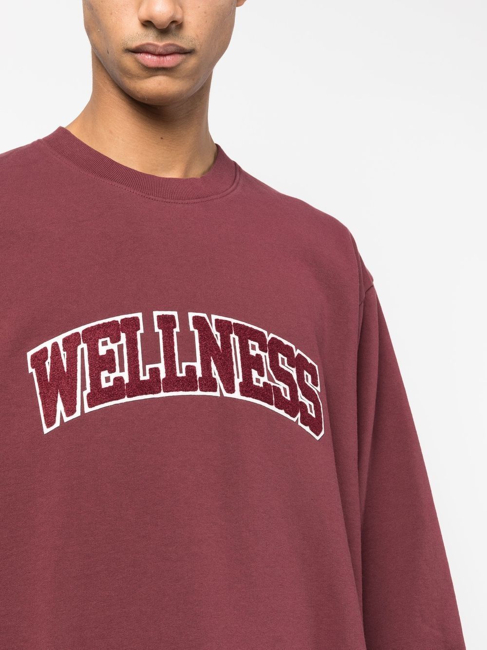 pull en coton avec patch lettre