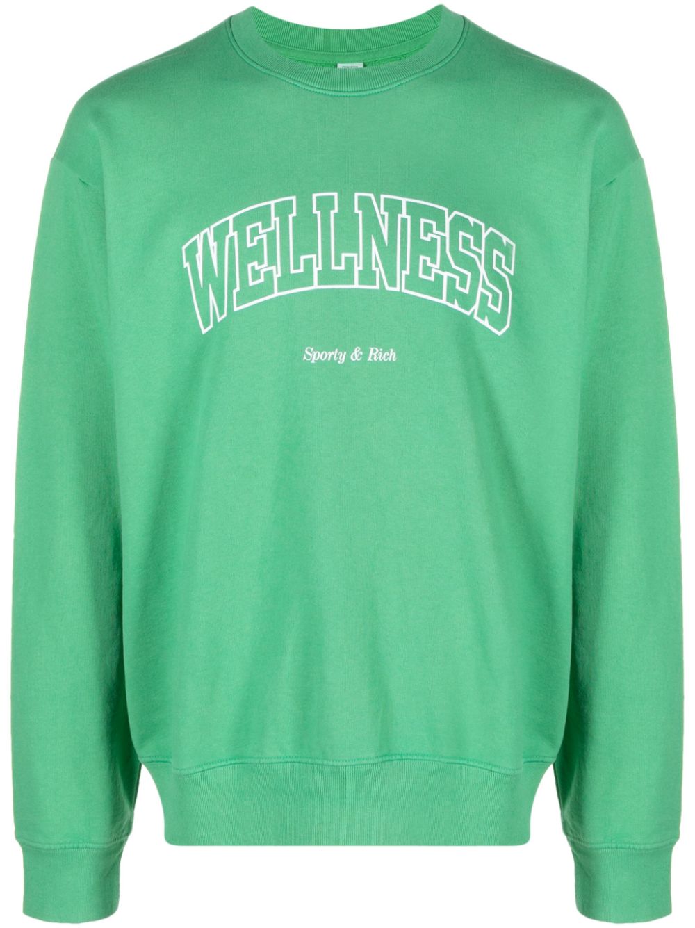 slogan-print cotton sweatshirt