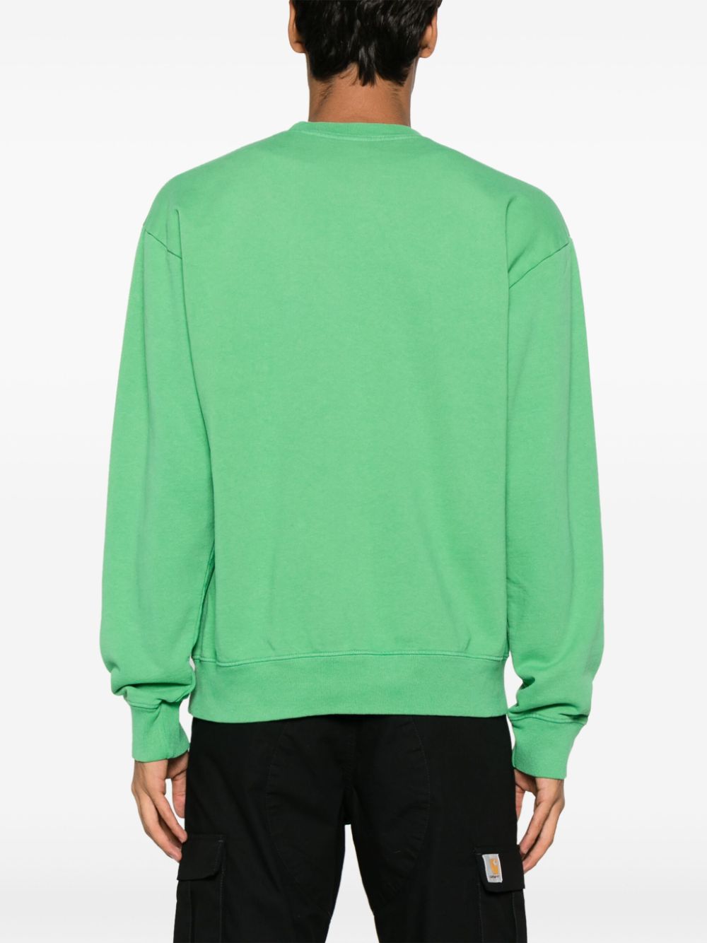 slogan-print cotton sweatshirt