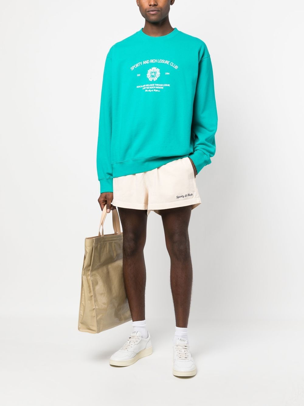 sweat-shirt avec détail imprimé logo