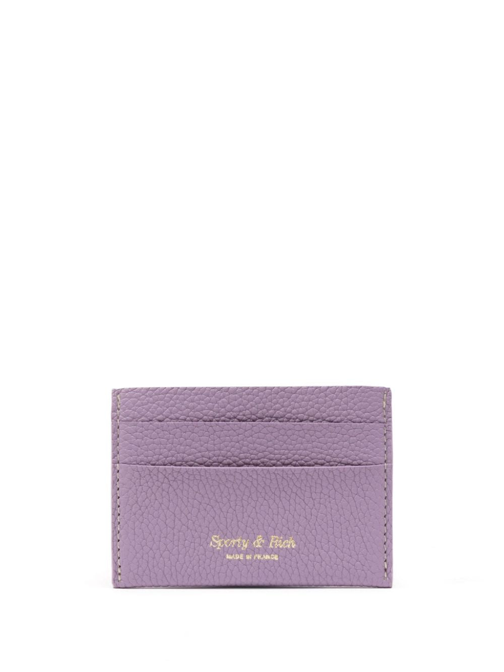 logo-stamp leather cardholder