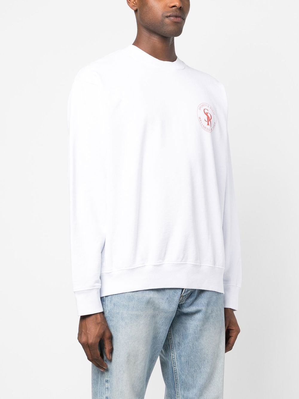 logo motif print sweatshirt