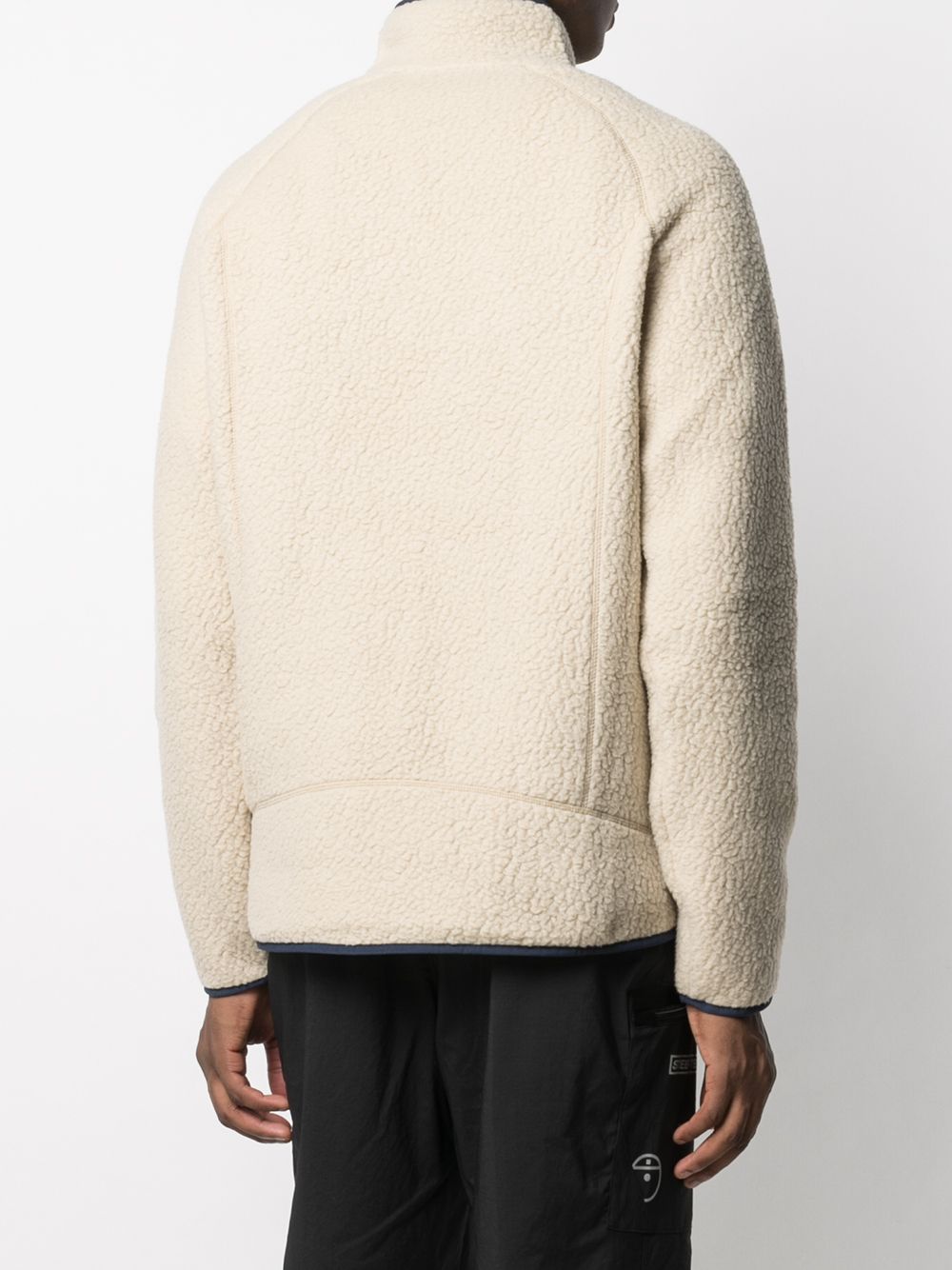 Retro Pile logo-patch jacket