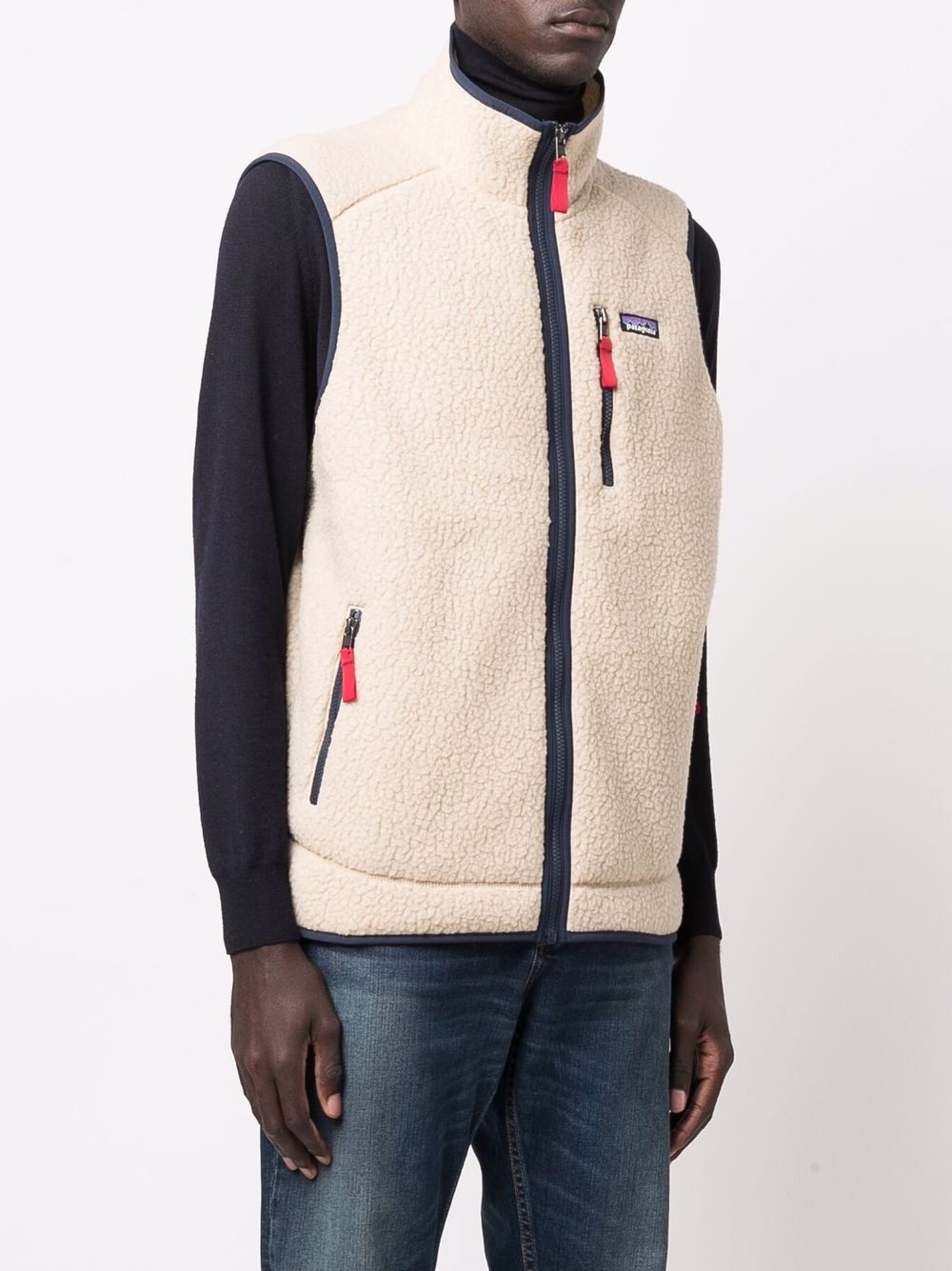 retro pile vest