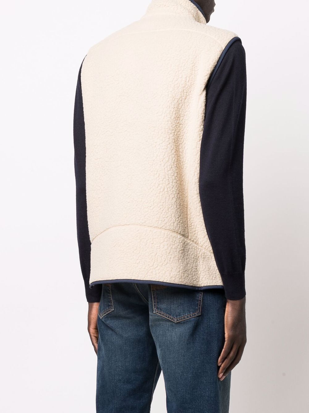 retro pile vest