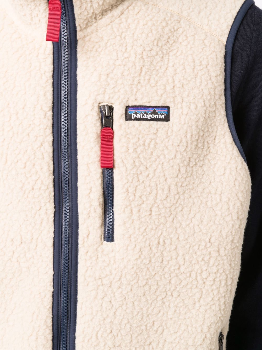 retro pile vest