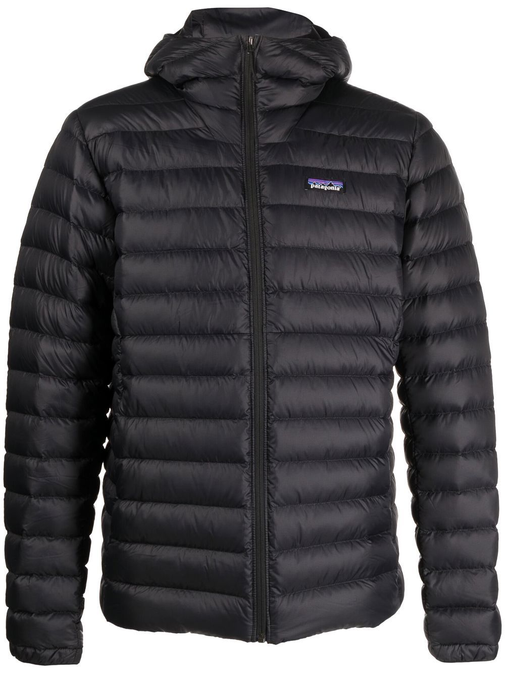 logo-patch padded down jacket