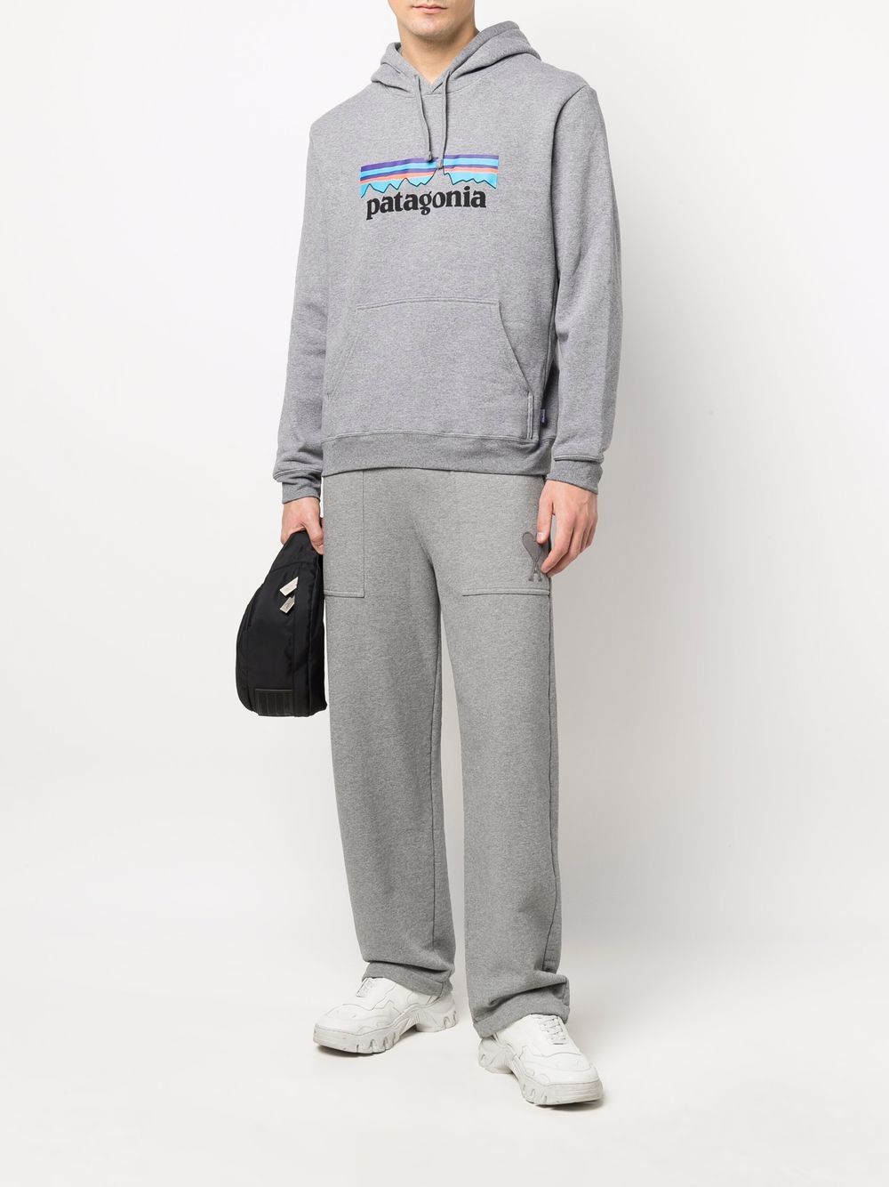 recycled logo-print hoodie