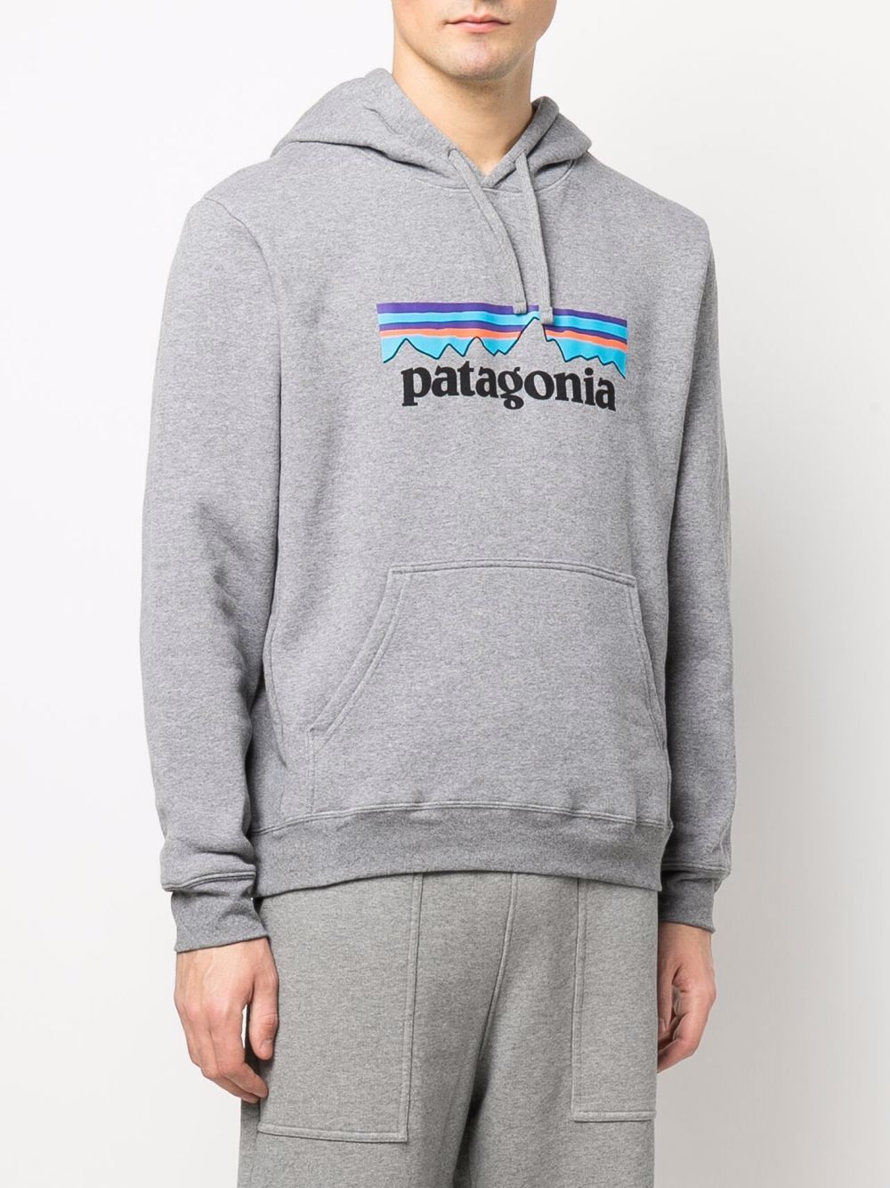 recycled logo-print hoodie