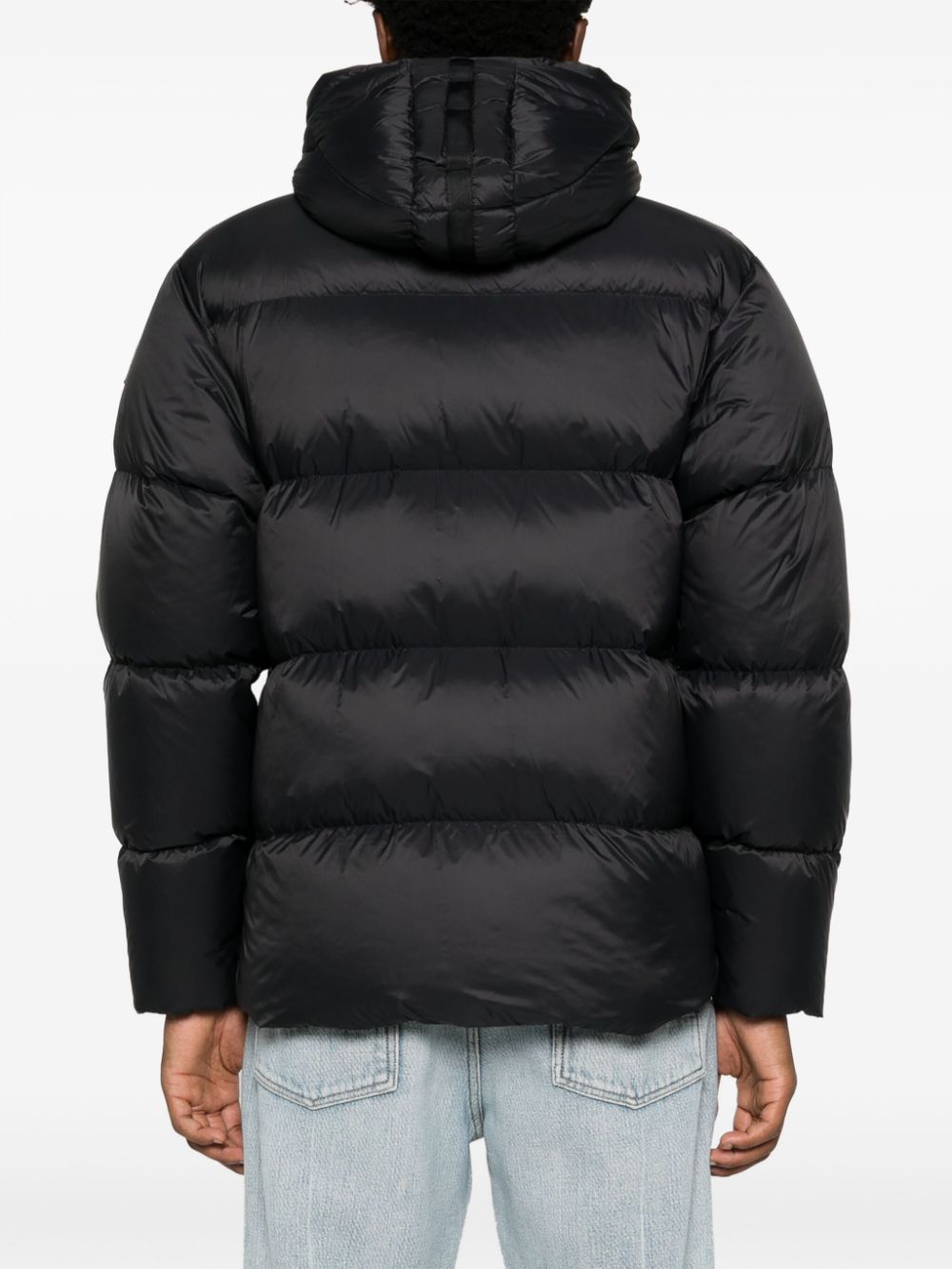 logo-patch padded jacket