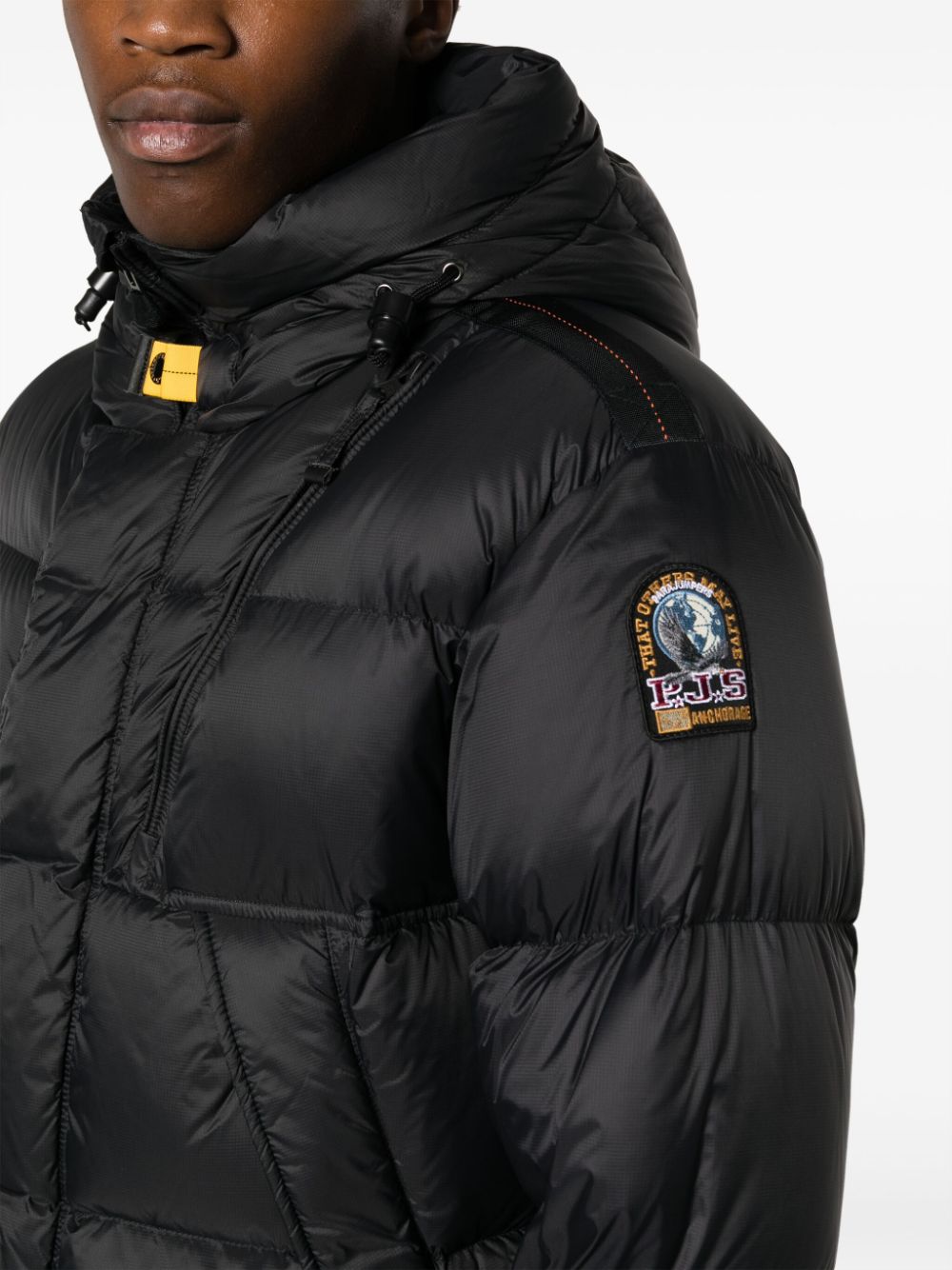 logo-patch padded jacket