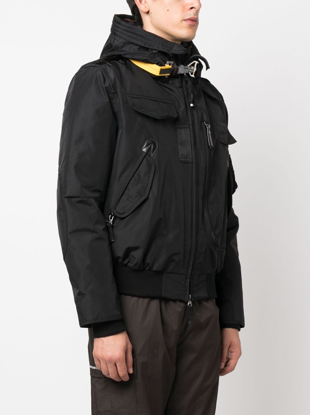 logo-patch hooded jacket