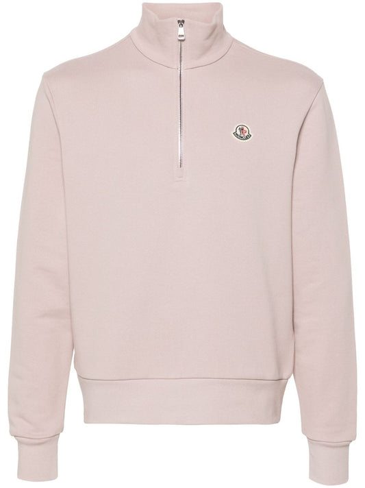 logo-patch cotton sweatshirt