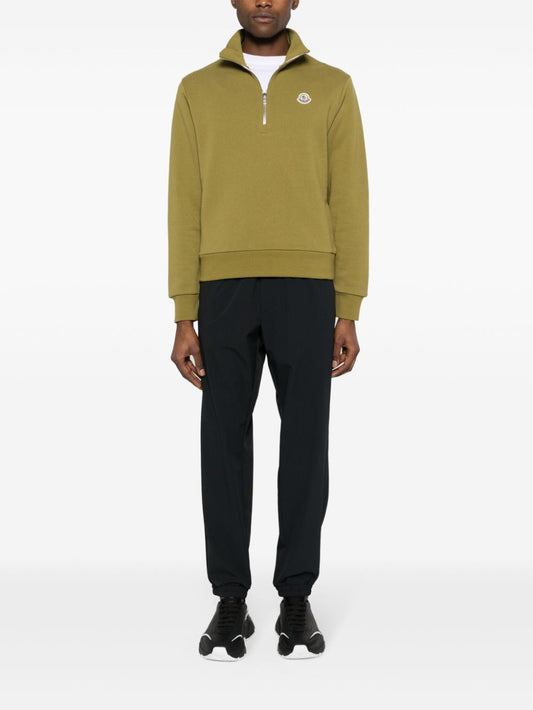 appliqué-logo cotton sweatshirt