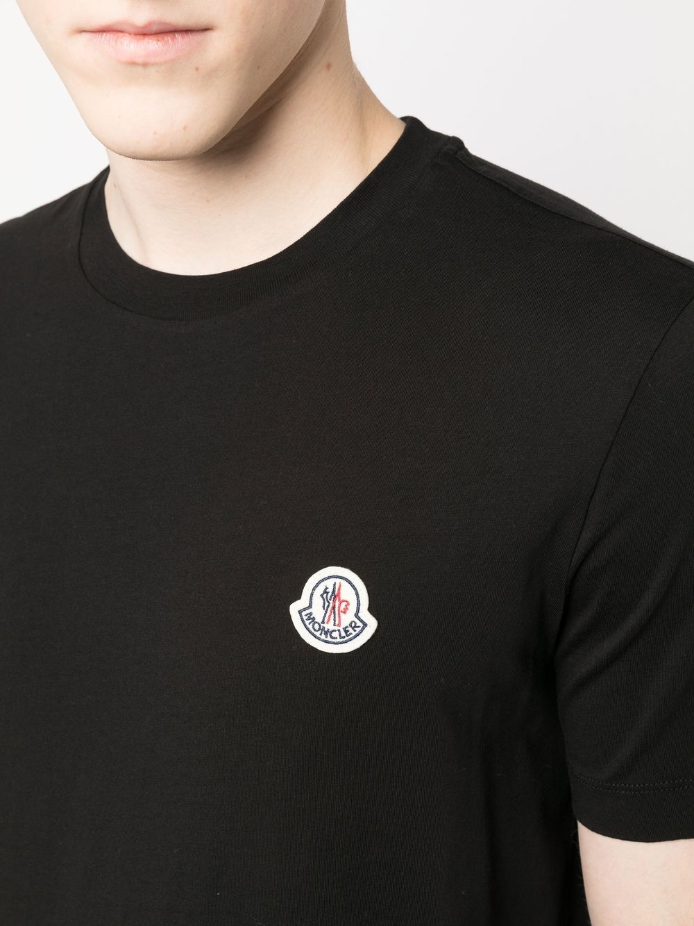 T-shirt en coton avec patch logo (lot de 3)