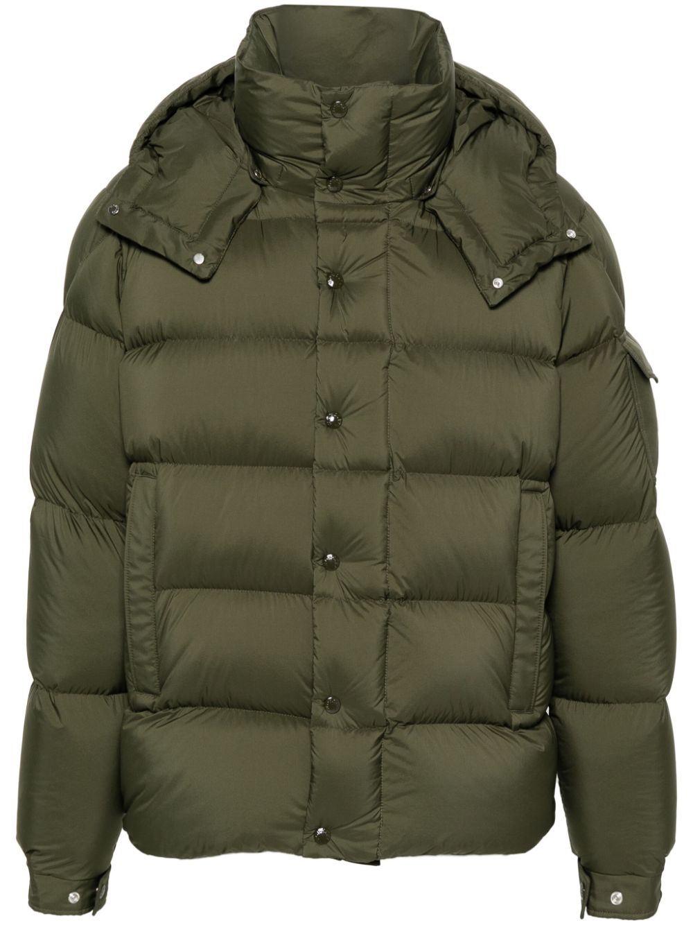 logo-patch padded jacket