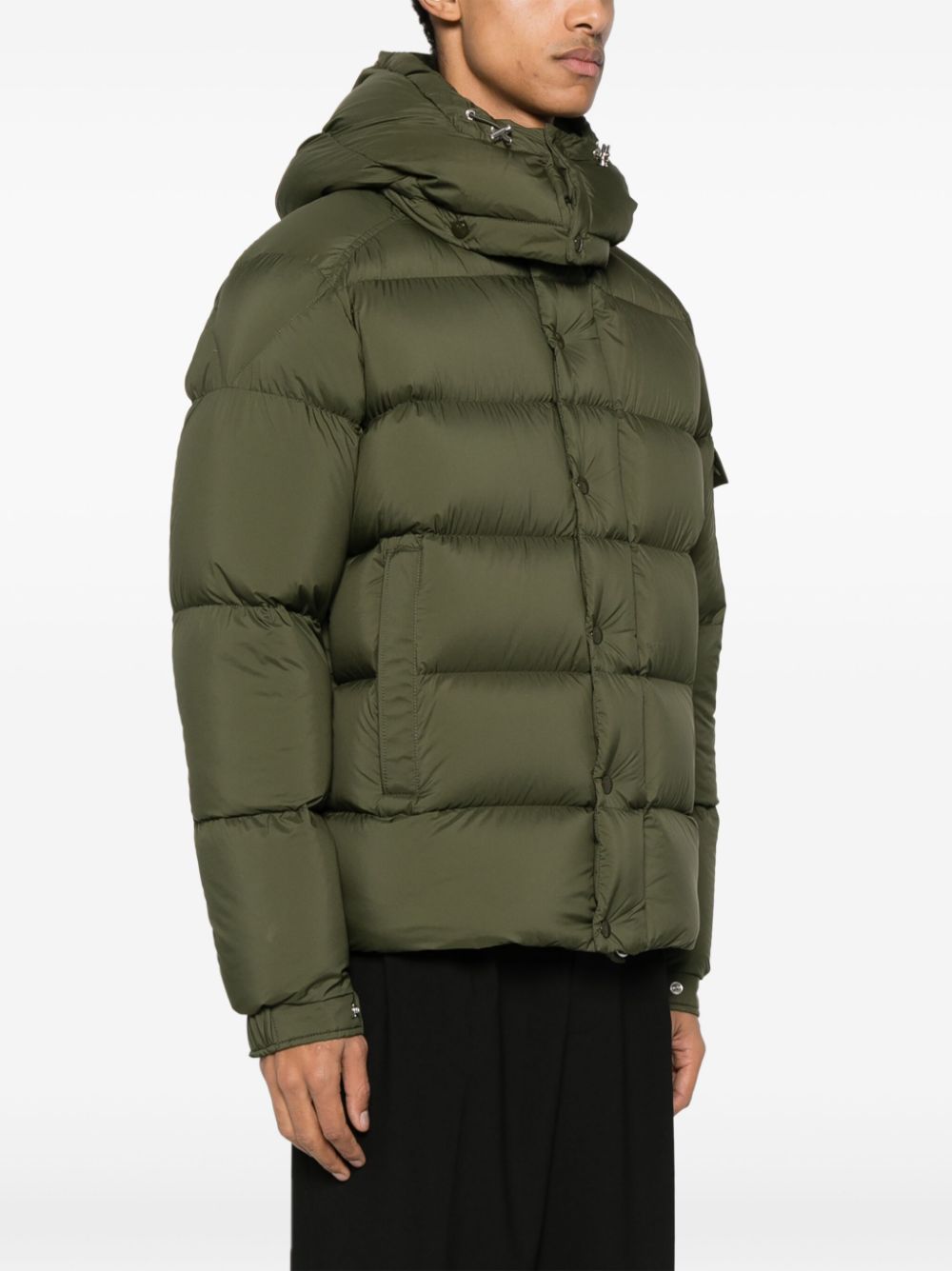 logo-patch padded jacket
