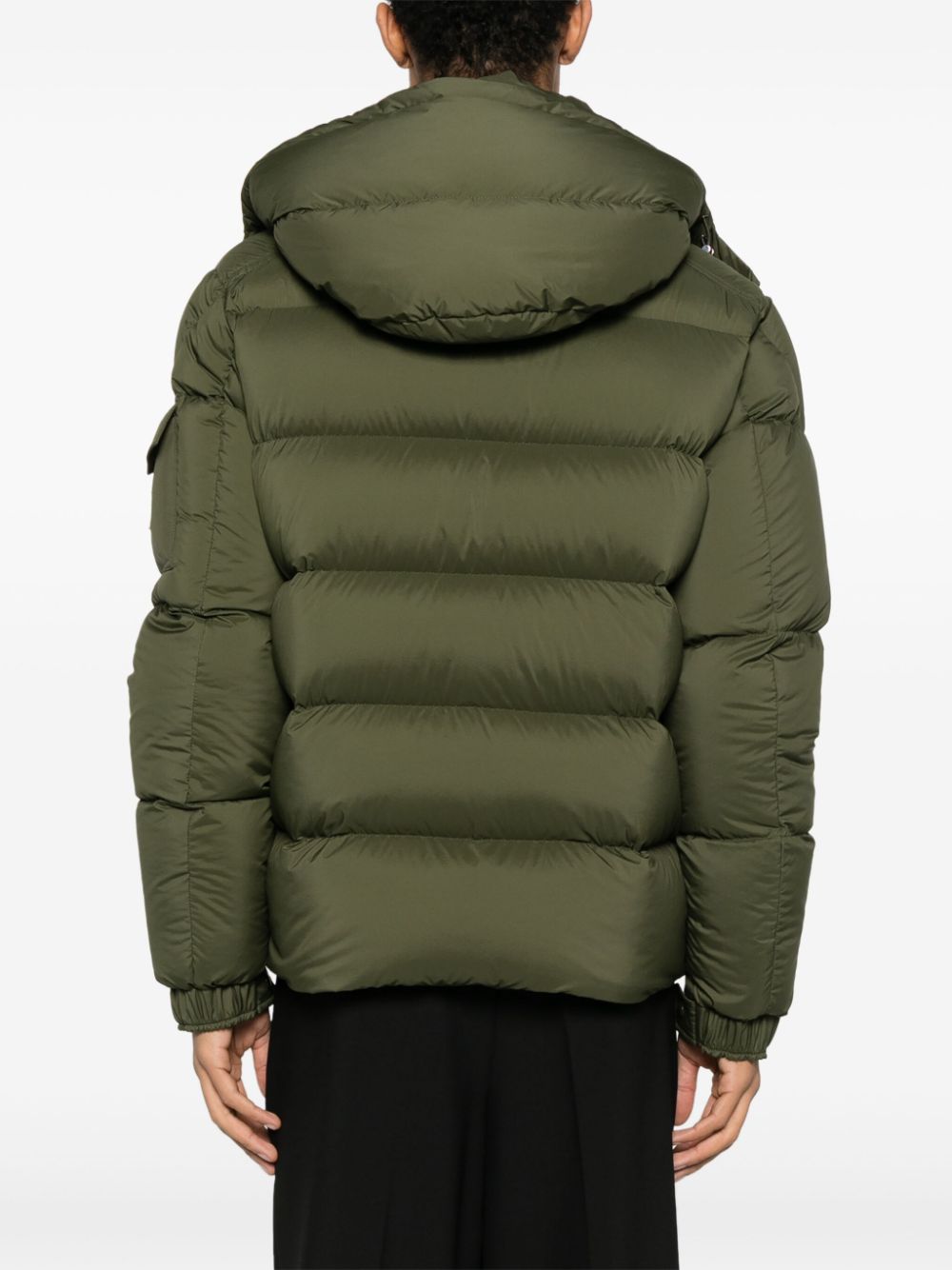 logo-patch padded jacket