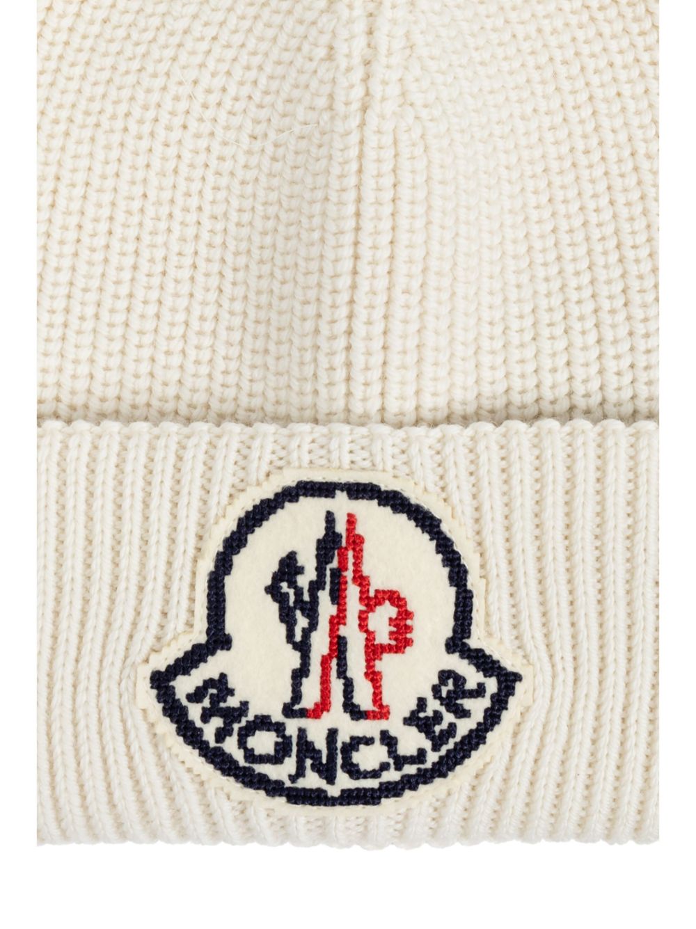 bonnet en laine avec patch logo