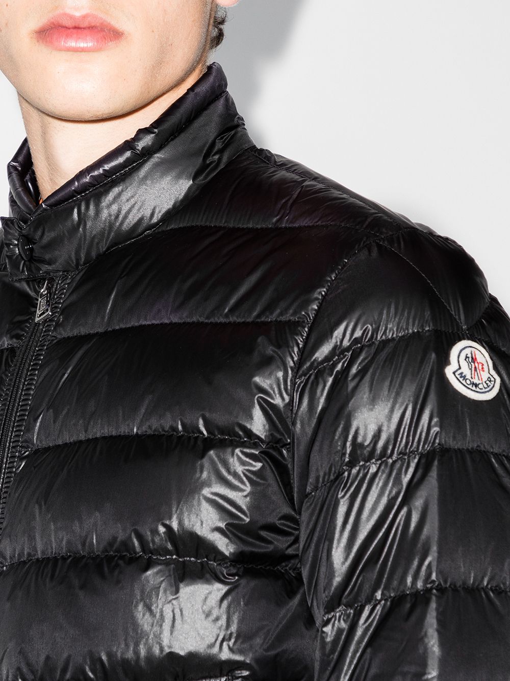 padded zip-front jacket