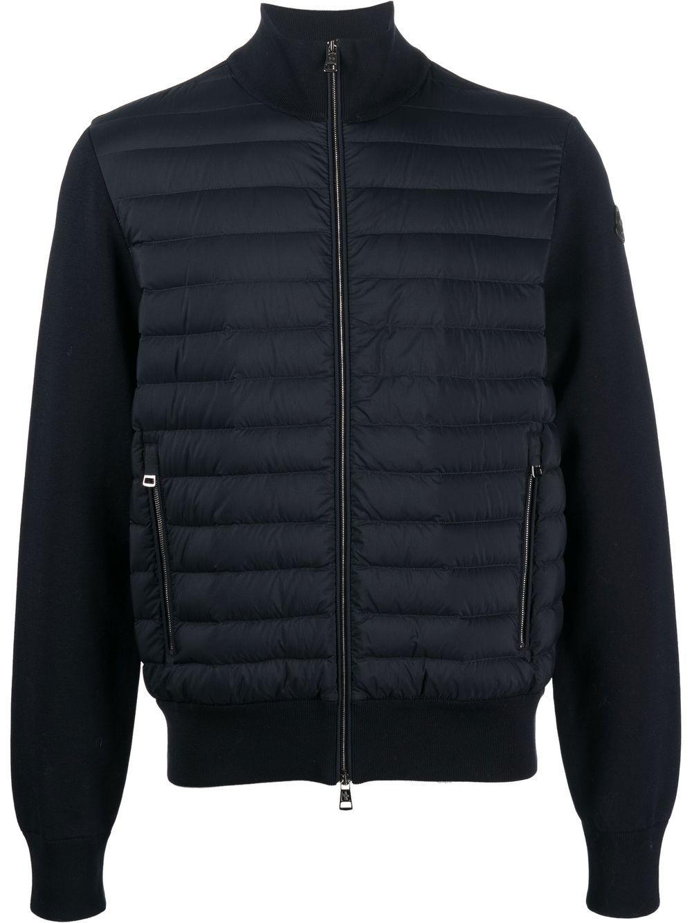 padded contrast-sleeve jacket