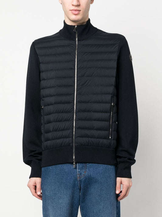 padded contrast-sleeve jacket