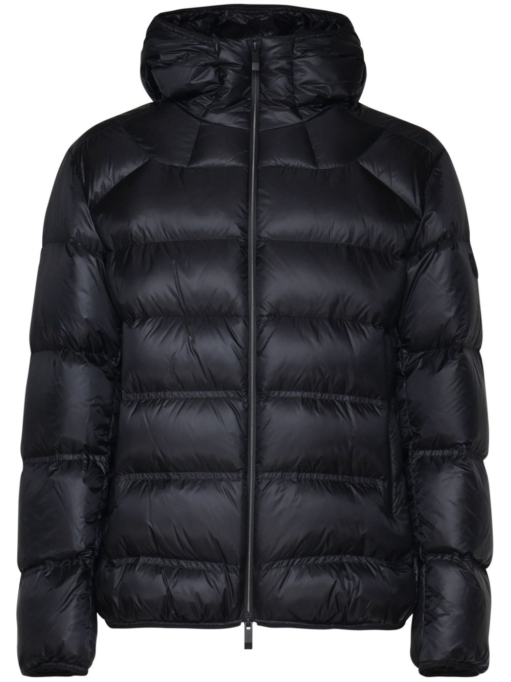 logo-patch hooded jacket