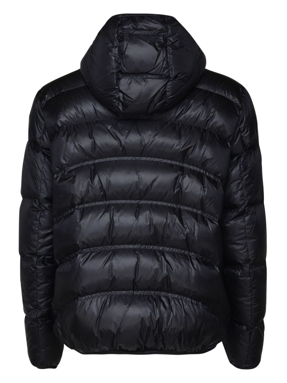 logo-patch hooded jacket