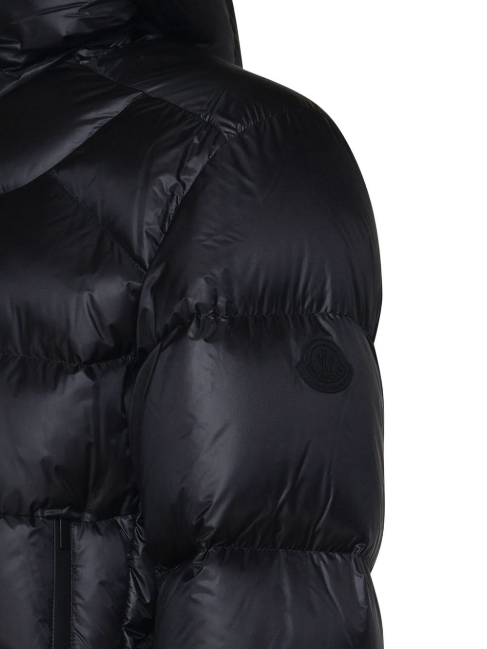 logo-patch hooded jacket