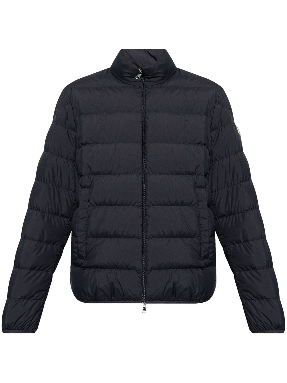 mock neck down jacket
