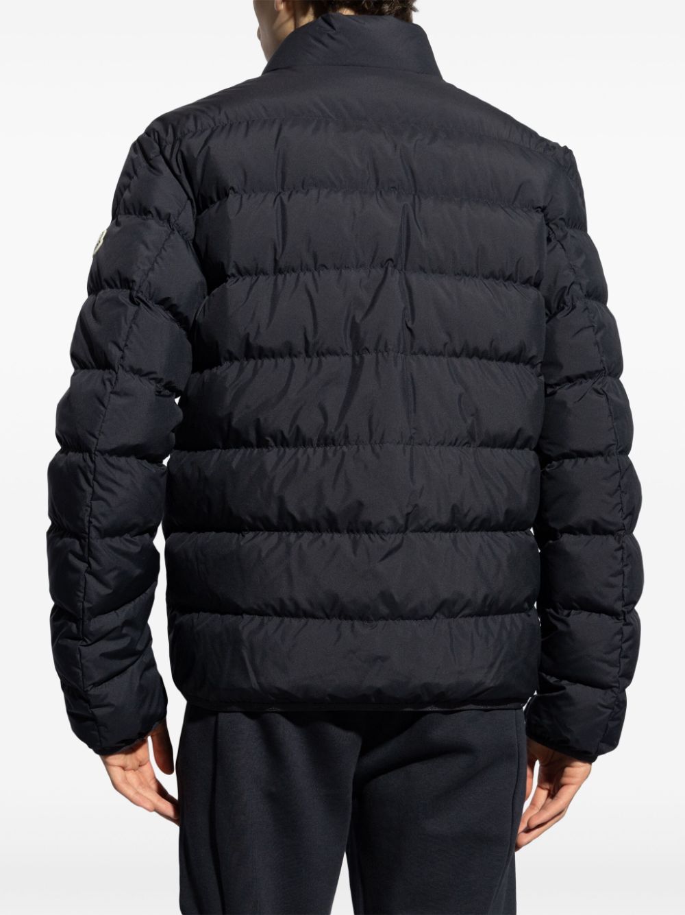 mock neck down jacket