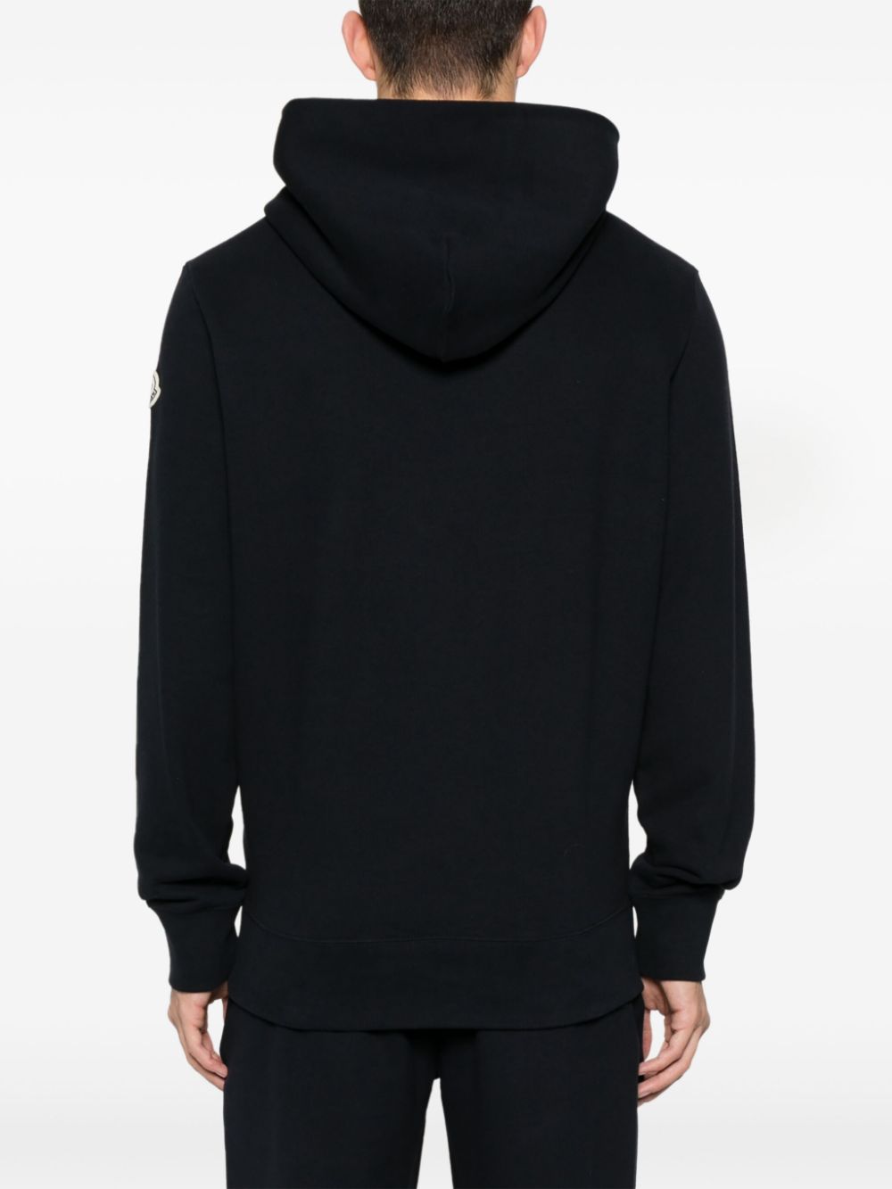 embroidered-logo cotton hoodie