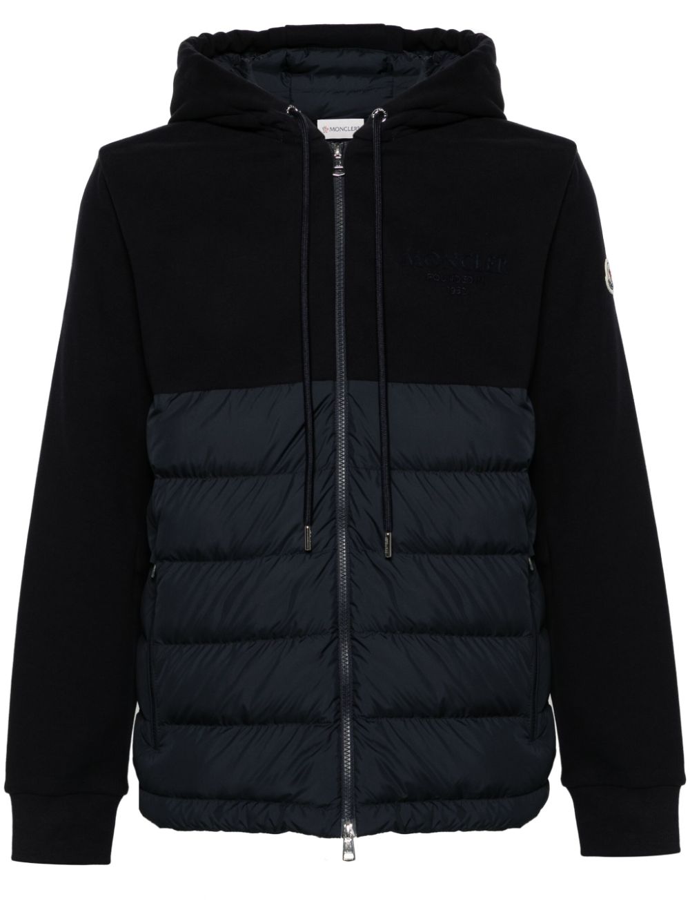 veste à capuche à empiècements rembourrés