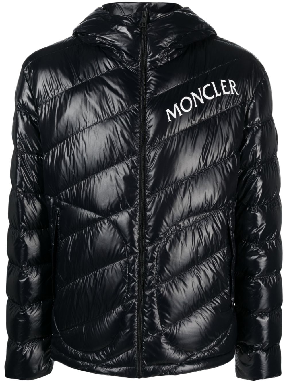Shama logo-print quilted puffer jacket