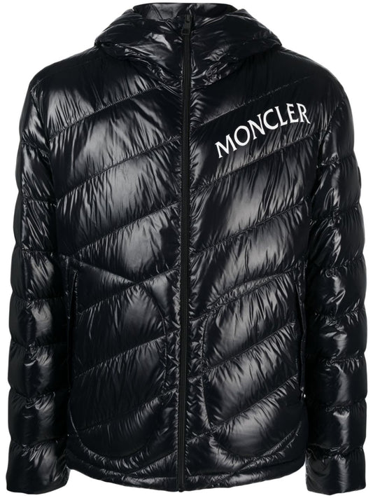 Shama logo-print quilted puffer jacket