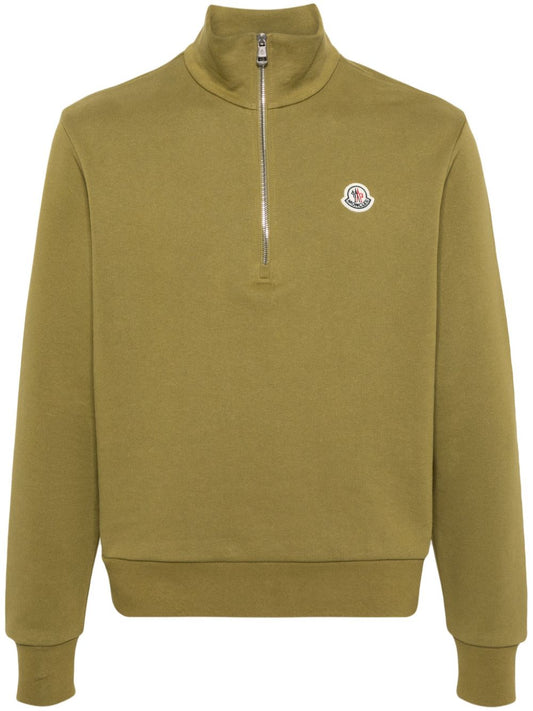 appliqué-logo cotton sweatshirt