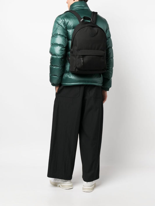 logo-patch zip-around backpack