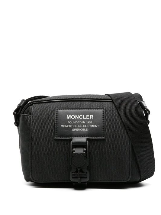 Nakoa logo-patch messenger bag