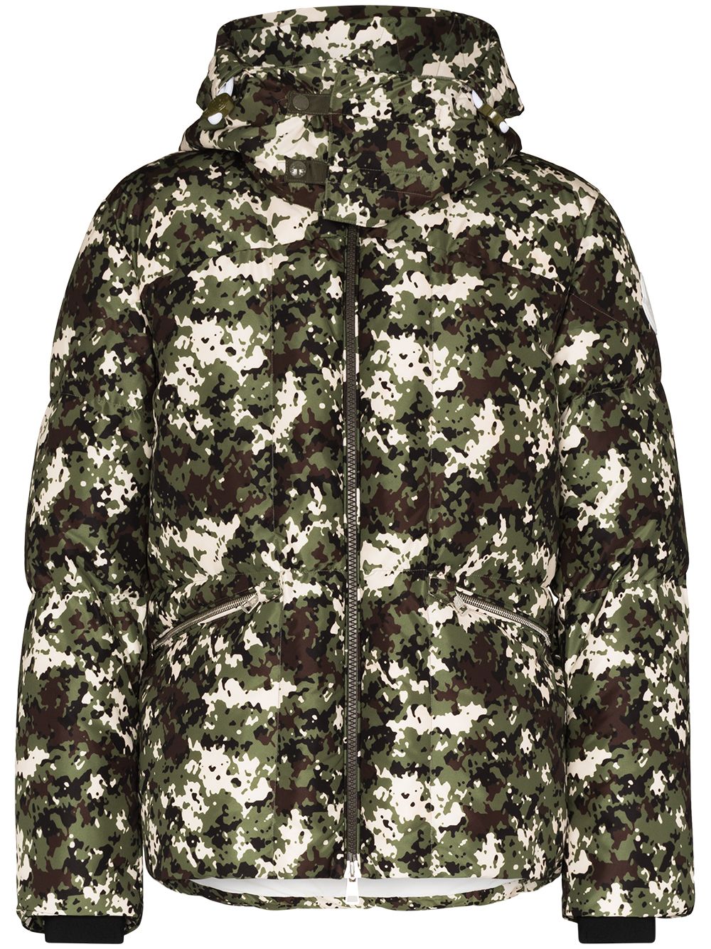 Doudoune à imprimé camouflage Blanc
